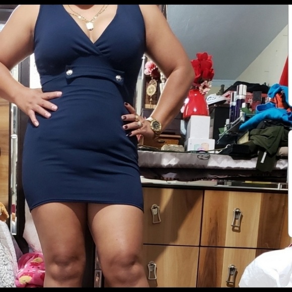 Fashion Nova Dresses & Skirts - mini dress blue size Medium very cute